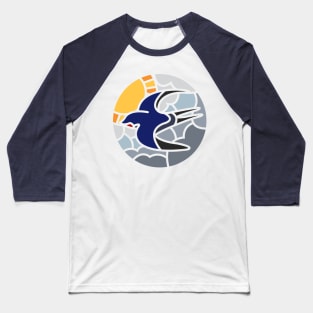 Swallow in the sky mosaic (Full size) Baseball T-Shirt